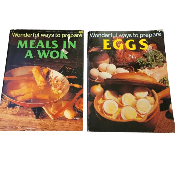 Vintage Cookbook Lot 70s 80s Retro Home Decor Kitchen Bake Cook Book Recipe Food - Picture 7 of 14